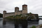 Ostrovní hrad Olavinlinna(Olofsborg) z roku 1475