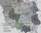 Mapa cest Polskem
