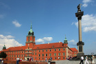 Královský hrad a sloup krále Zikmunda ve Varšavě
