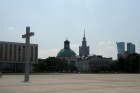 Obrovské volné plochy zůstaly ve vybombardované Varšavě po 2.světové válce